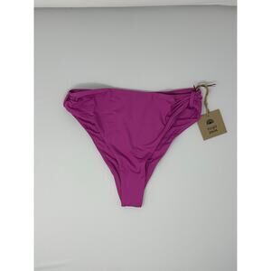 Free People x Toast NEW Signature Cinch Bikini Swim Bottom Purple Orchid size XS